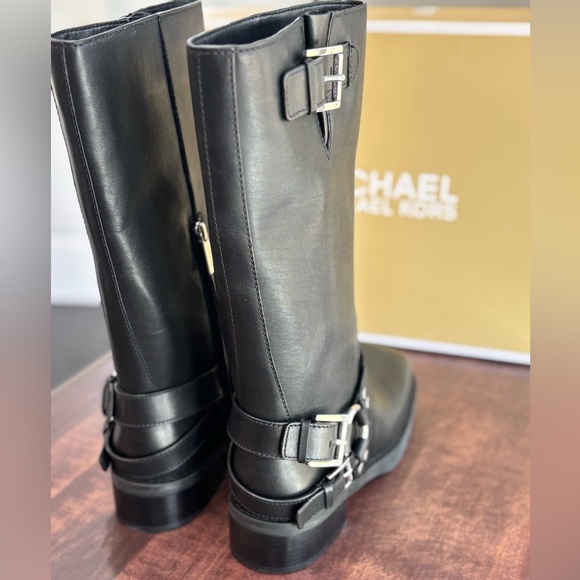 MICHAEL MICHAEL KORS Crosby Leather Moto Boot - Picture 11 of 15
